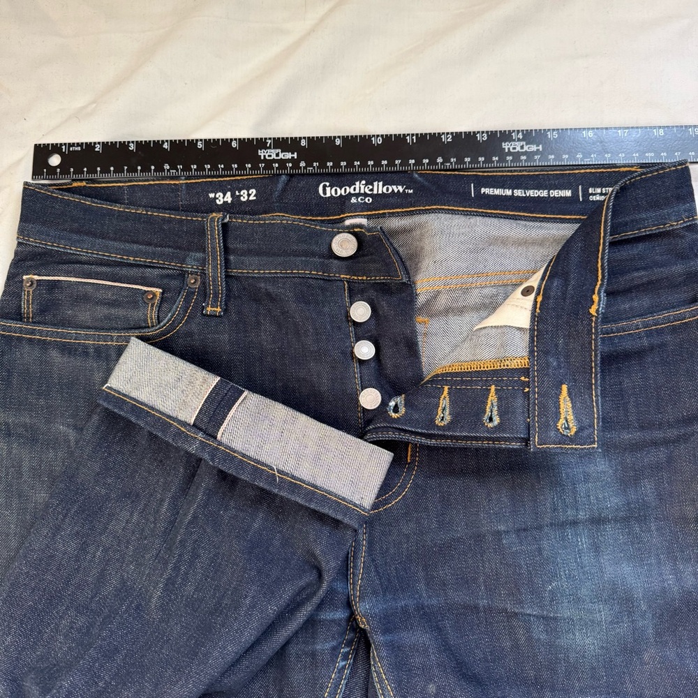 Goodfellow Selvedge 34x32 jeans
